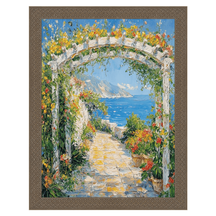 32x48 Frame Slim Cris Cross Gothic Aged Antique Silver Picture Frame