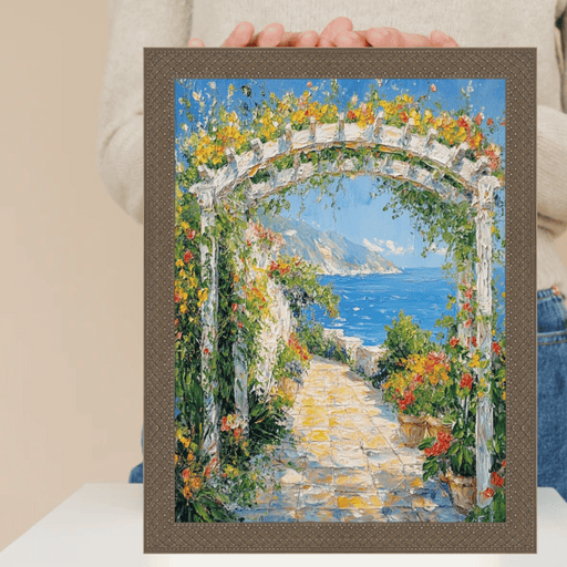 32x48 Frame Slim Cris Cross Gothic Aged Antique Silver Picture Frame