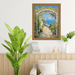 40x40 Frame Slim Cris Cross Gothic Antique Gold Picture Frame