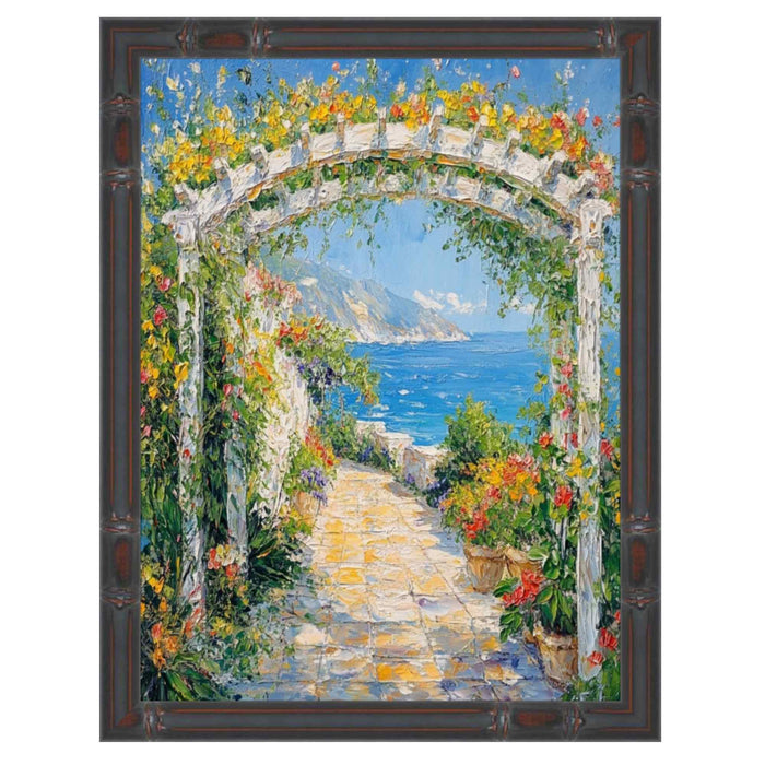 32x48 Frame Slim Dark Bamboo Wood Picture Frame Boho