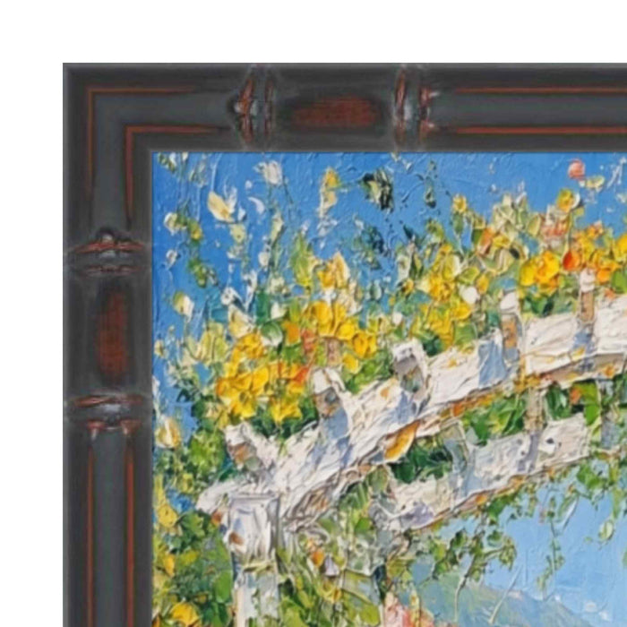 32x48 Frame Slim Dark Bamboo Wood Picture Frame Boho