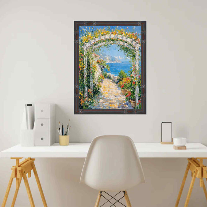 32x48 Frame Slim Dark Bamboo Wood Picture Frame Boho