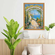 10x12 Frame Slim Gold Leaf Beaded Picture Frame