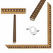 32x48 Frame Slim Gold Leaf Beaded Picture Frame