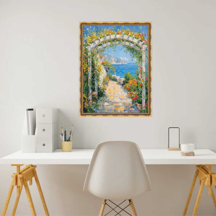 32x48 Frame Gold Leaf Design Picture Frame Deco home 