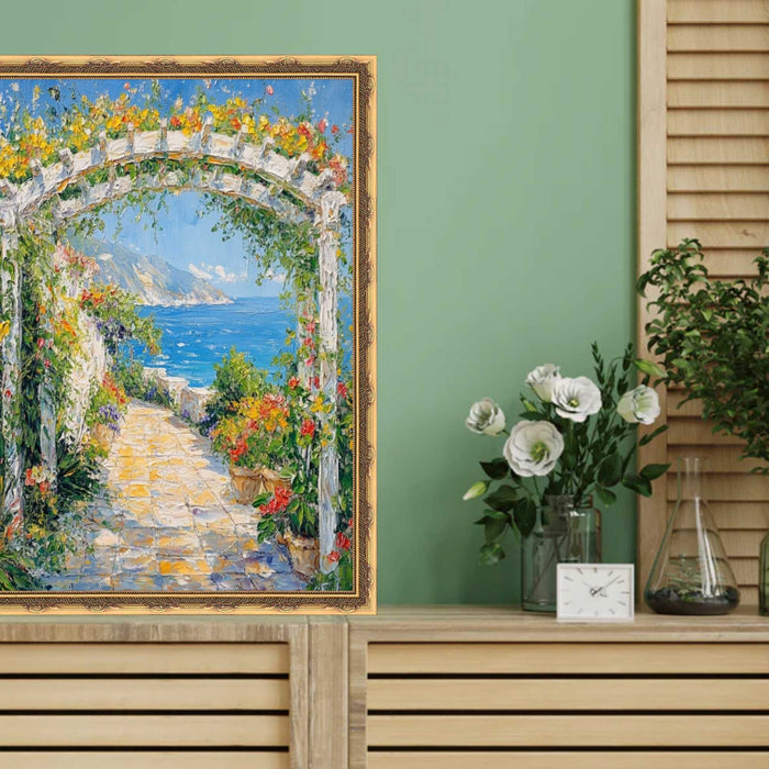 32x48 Frame Gold Leaf Design Picture Frame Deco home 