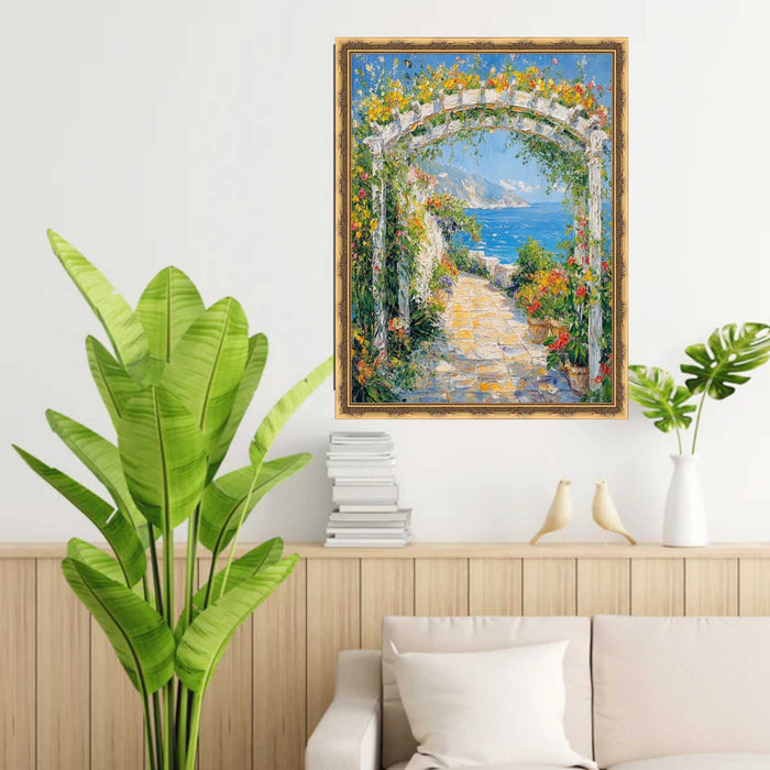 32x48 Frame Gold Leaf Design Picture Frame Deco home 