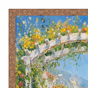 24x36 Frame Slim Gold Leaf Floral Star Picture Frame