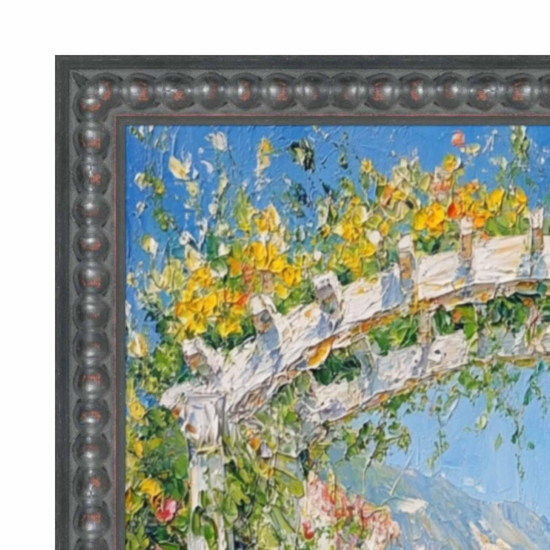 24x36 Frame Slim Gotham Black Beaded Picture Frame