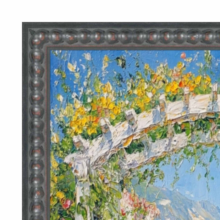 32x48 Frame Slim Gotham Black Beaded Picture Frame