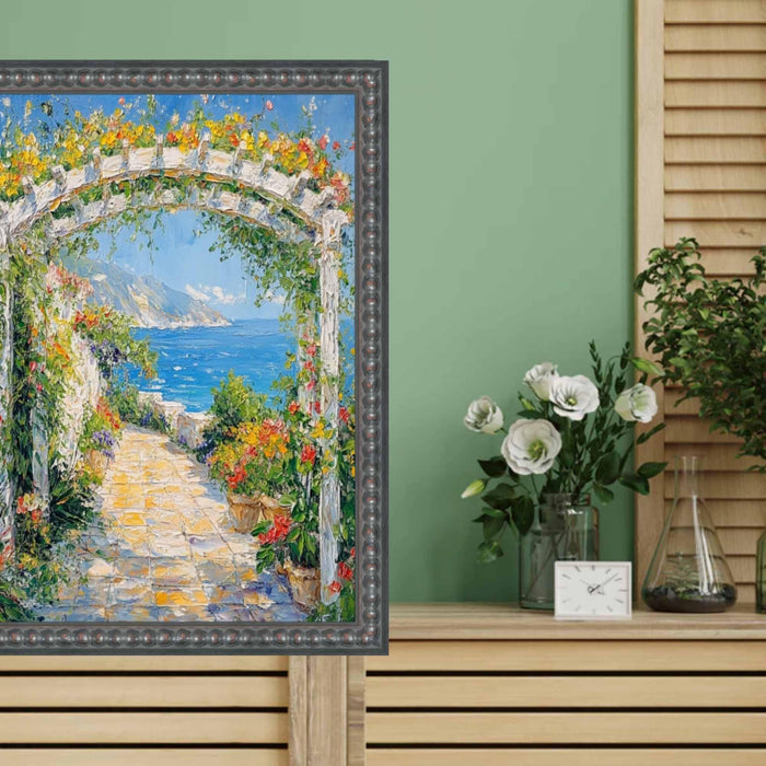 40x60 Frame Slim Gotham Black Beaded Picture Frame