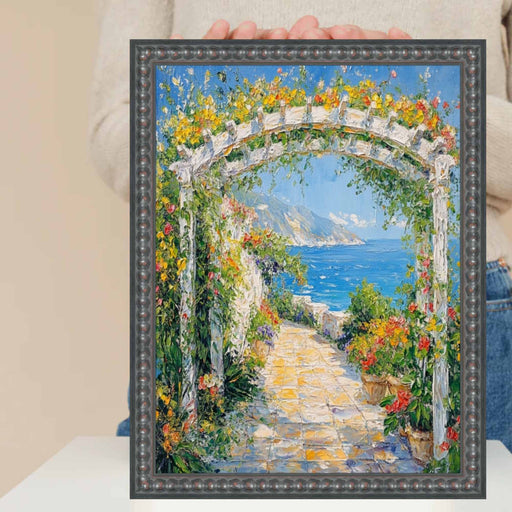 32x48 Frame Slim Gotham Black Beaded Picture Frame
