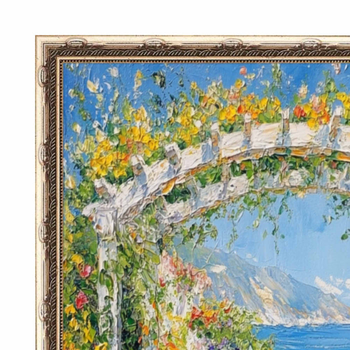 32x48 Frame Slim Silver Leaf Bead Design Picture Frame 