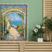 32x48 Frame Slim Silver Leaf Bead Design Picture Frame 