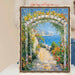 32x48 Frame Slim Silver Leaf Bead Design Picture Frame 