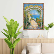 18x18 Frame Slim Silver Leaf Beaded Picture Frame 