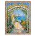 32x48 Frame Slim Silver Leaf Beaded Picture Frame 