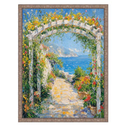 24x30 Frame Slim Silver Pewter Leaf Floral Star Picture Frame
