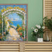 32x48 Frame Slim Silver Pewter Leaf Floral Star Picture Frame