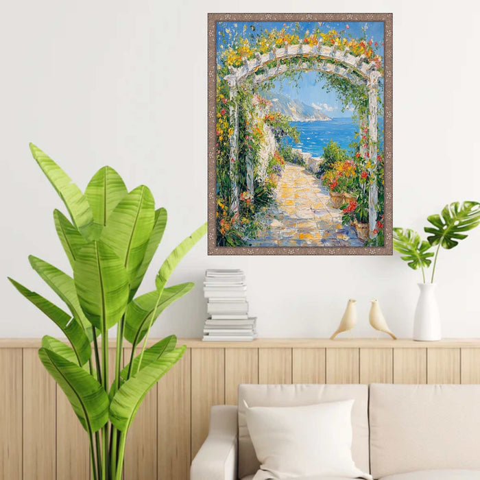 Slim Silver Pewter Leaf Floral Star Picture Frame Home Office