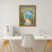 32x24 Frame Slim Vintage Antique Gold Beaded Picture Frame