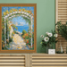 8.5x11 Frame Slim Vintage Antique Gold Beaded Picture Frame