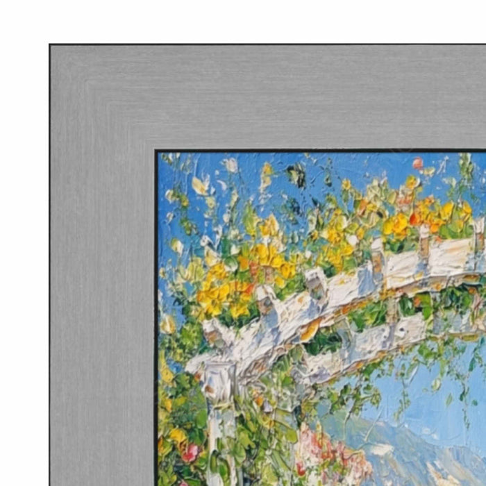 32x48 Frame Stain Steel Flat With Black Lip Picture Frame