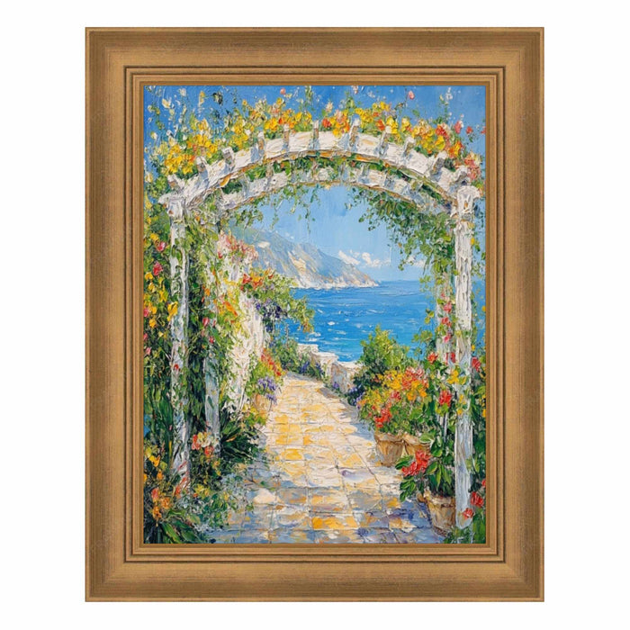 32x48 Frame Traditional Aged Gold Scoop Picture Frame