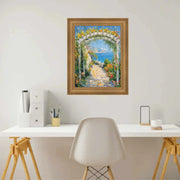 32x48 Frame Traditional Aged Gold Scoop Picture Frame