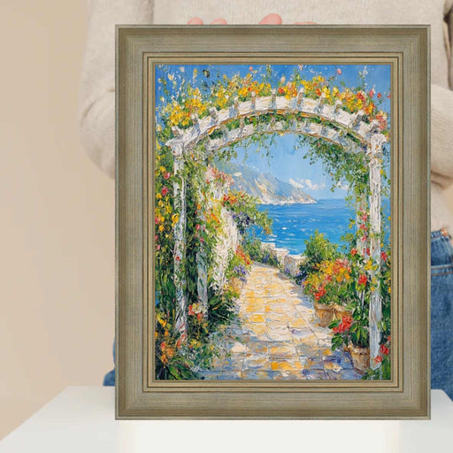 32x48 Frame Traditional Aged Silver Scoop Picture Frame