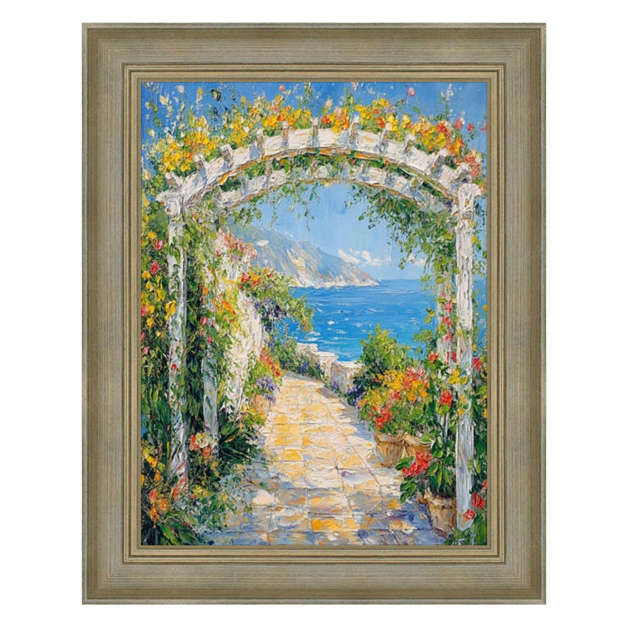 32x48 Frame Traditional Aged Silver Scoop Picture Frame