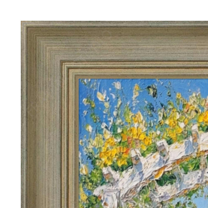 32x48 Frame Traditional Aged Silver Scoop Picture Frame