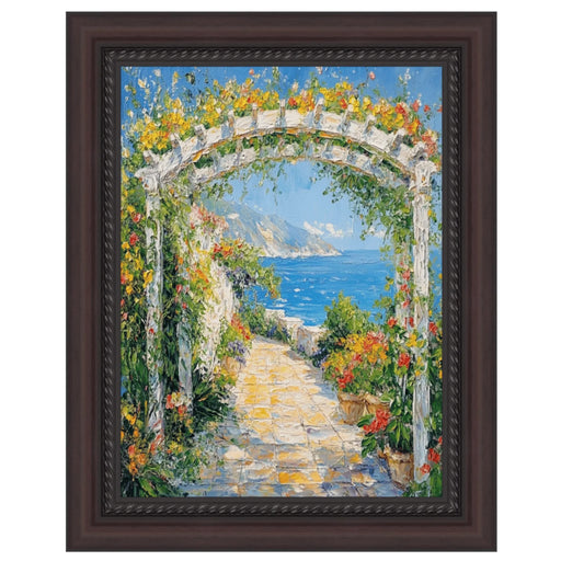16x16 Frame Traditional Diploma Mahogany Rope Picture Frame