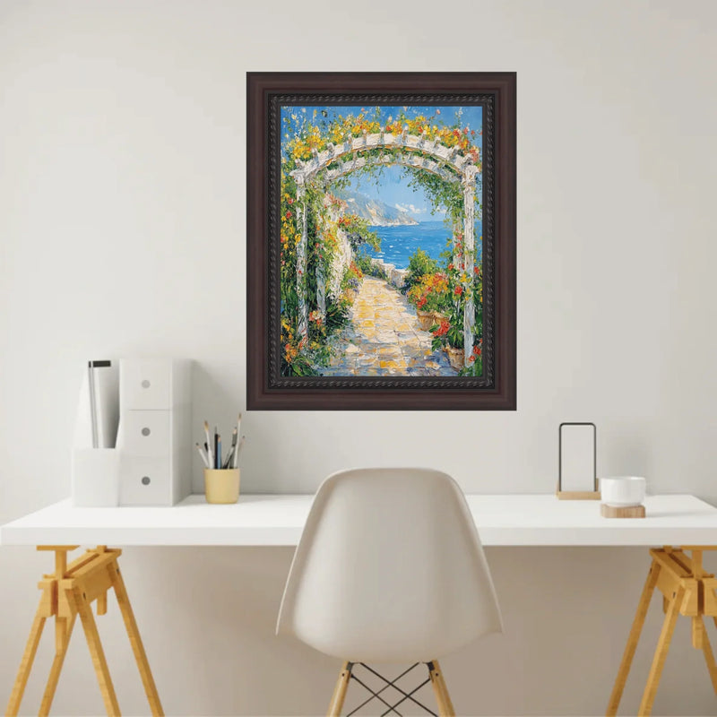 30x40 Frame Traditional Diploma Mahogany Rope Picture Frame