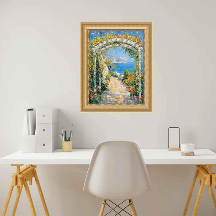 40x60 Frame Traditional Golden Scoop Bead Picture Frame