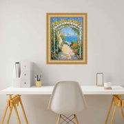 30x40 Frame Traditional Golden Scoop Bead Picture Frame