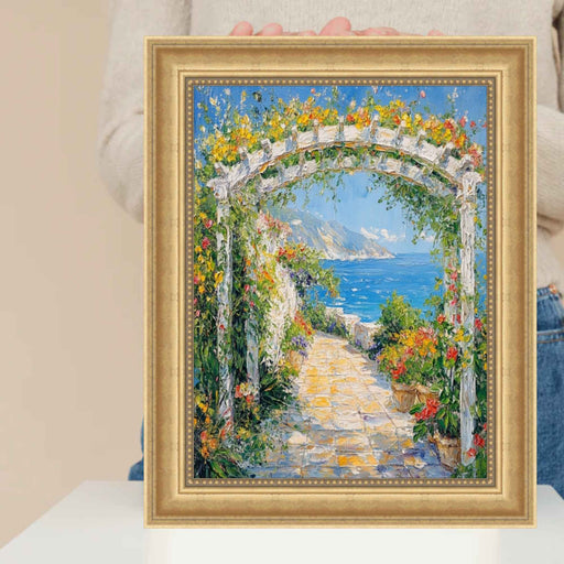 32x48 Frame Traditional Golden Scoop Bead Picture Frame