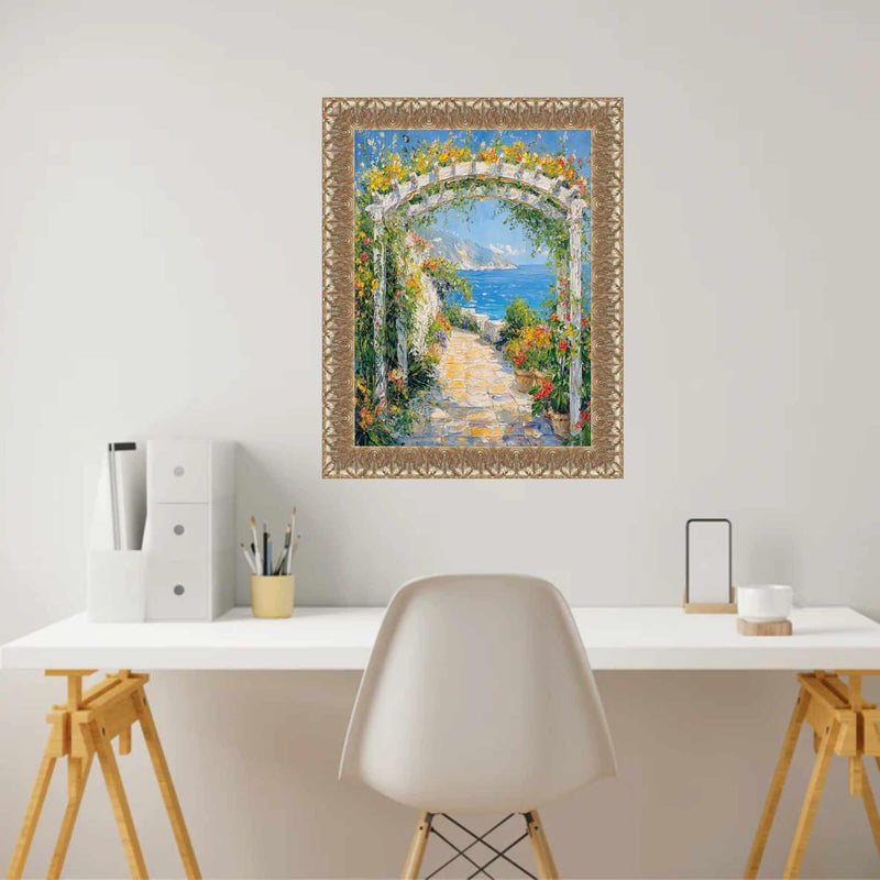 13x16 Frame Versailles Silver Ornate Antique Picture Frame - Vintage