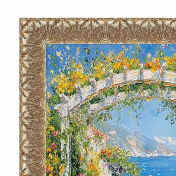 32x48 Frame Versailles Silver Ornate Antique Picture Frame - Vintage