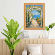 20x40 Frame Vintage Gold Lead Beaded Picture Frame