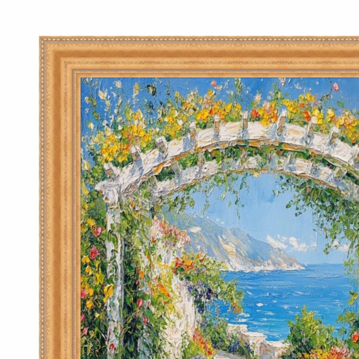 32x48 Frame Vintage Gold Lead Beaded Picture Frame