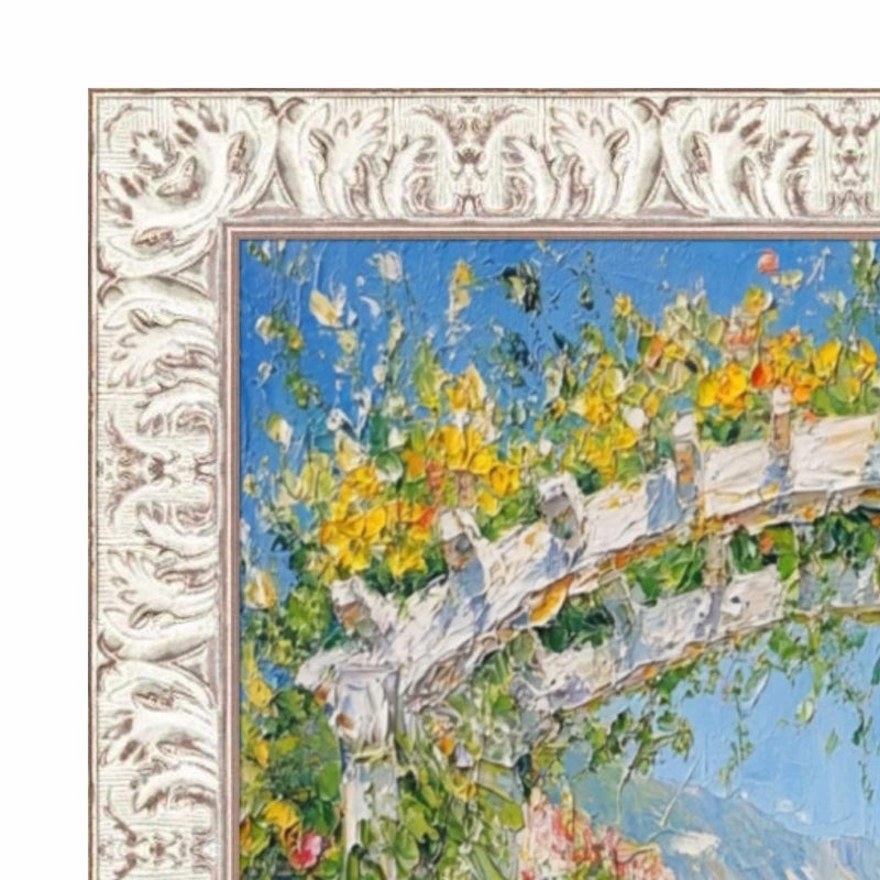 30x30 Frame Vintage Ornate White Wash Picture Frame