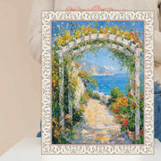 30x40 Frame Vintage Ornate White Wash Picture Frame
