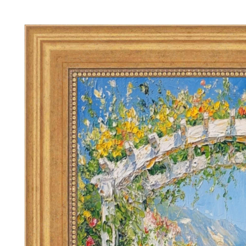 28x40 Frame Vintage Scoop Antique Gold Bead Picture Frame