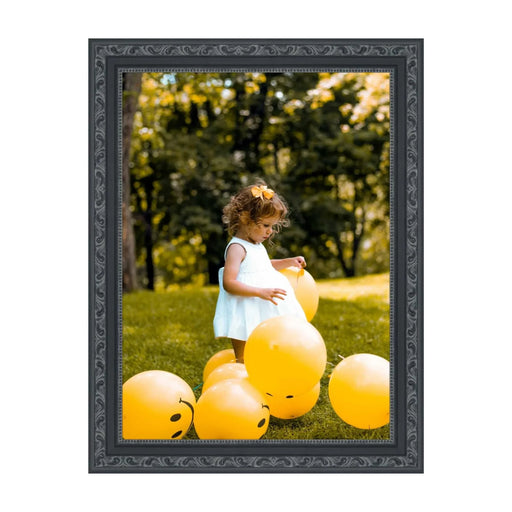 Antique 10x11 Black Picture Frame Traditonal Vintage framing