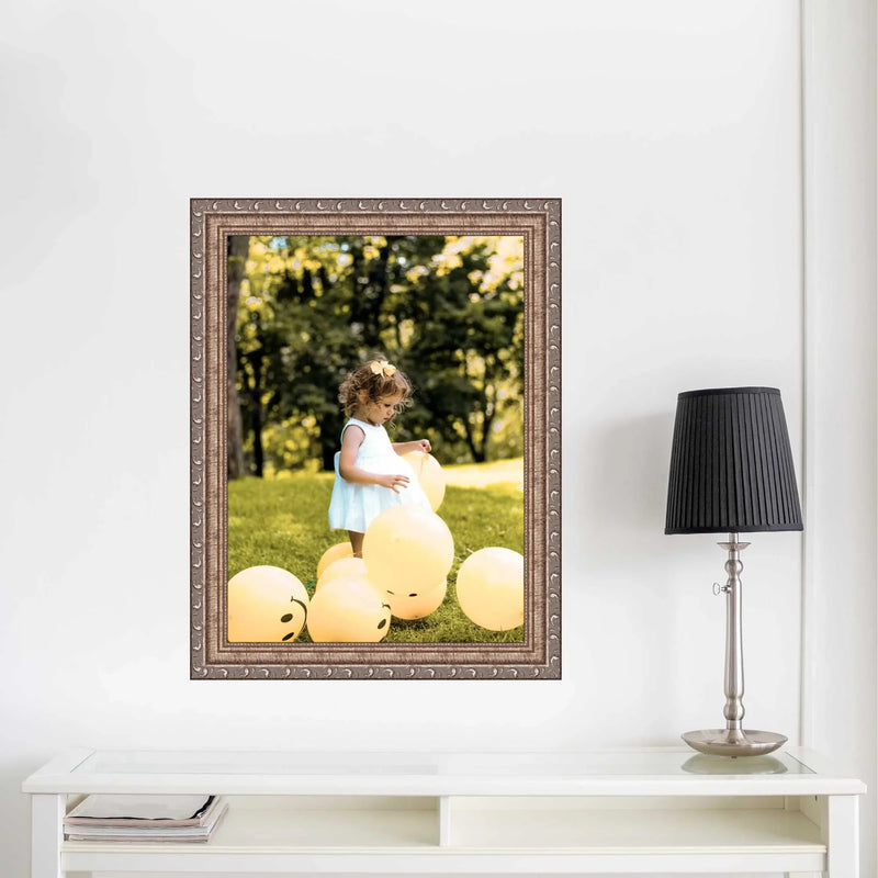 Antique 25x44 Black Picture Frame Traditonal Vintage framing