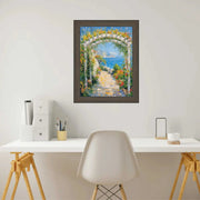 17x25 Frame Weathered Black Wooden Grain Picture Frame