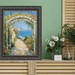 32x48 Frame Wheat Leaf Ebony Gold Picture Frame