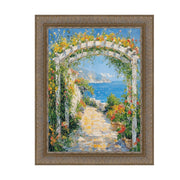 27x40 Frame Wheat Leaf Gold With Silver Wash Picture Frame