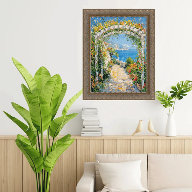 27x40 Frame Wheat Leaf Gold With Silver Wash Picture Frame